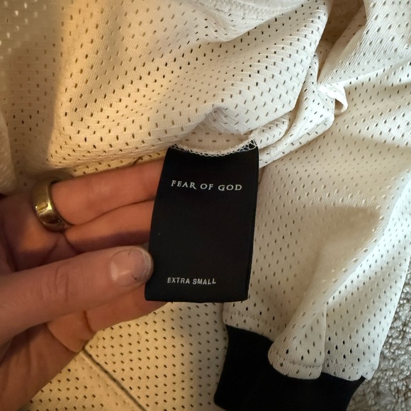 Fear of God Mesh Top in White and Black - Picture 4 of 4